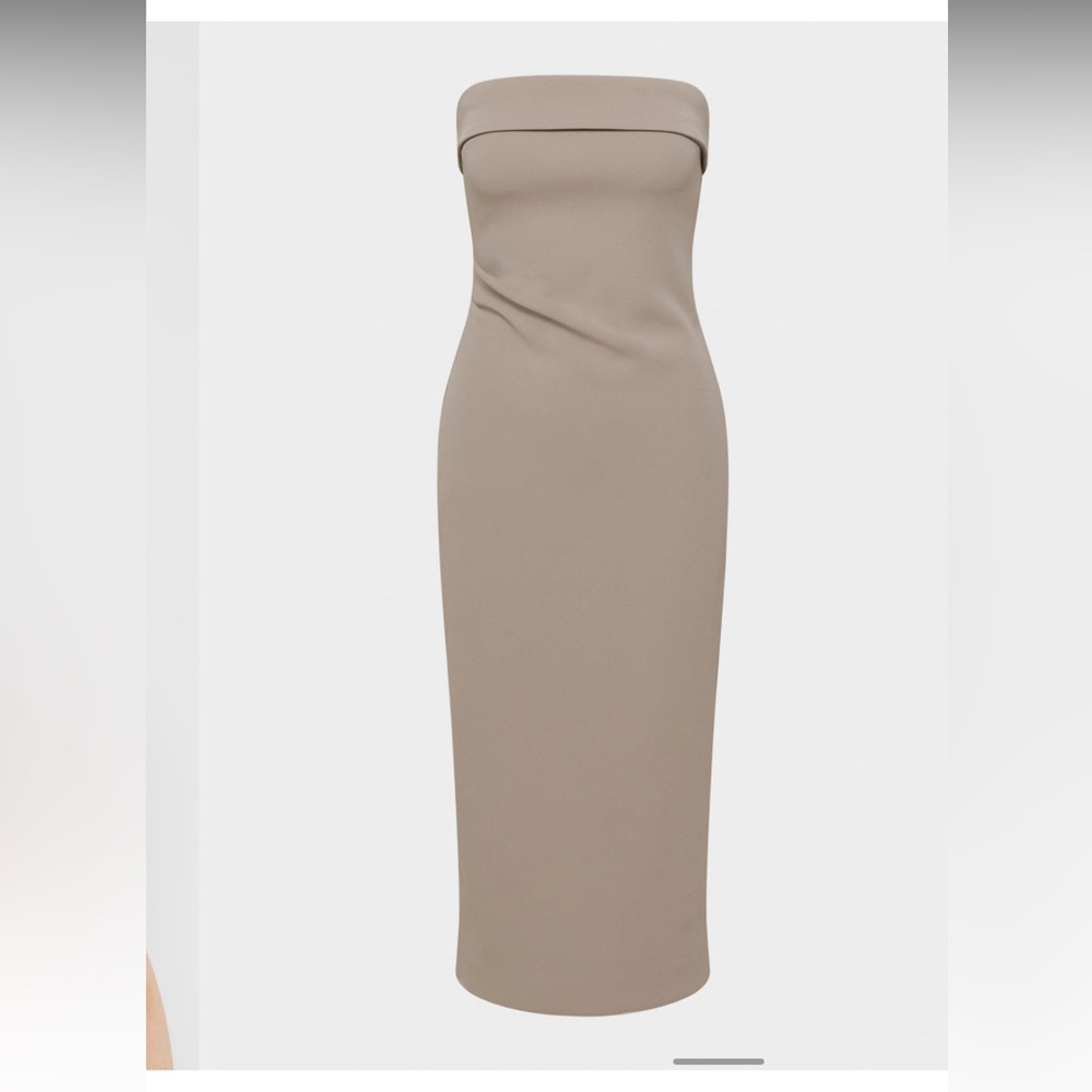 Aritzia Eyecatcher Dress Taupe - Picture 6 of 6